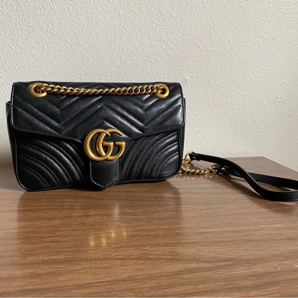 Gucci Marmont Small Crossbody in Black